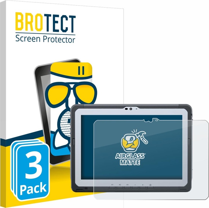 Produktbild BROTECT AirGlass Panzerglasfolie Matt (3 Stück, Toughbook A3)