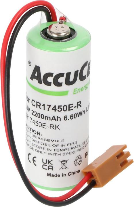 5-Pack CR17450SE-R 3V 2500mAh PLC Batteries - Replacement For FANUC A98L-0031-0012