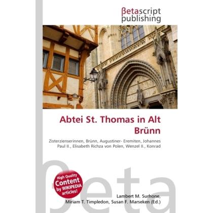 Abtei St. Thomas in Alt Brünn, Sachbücher