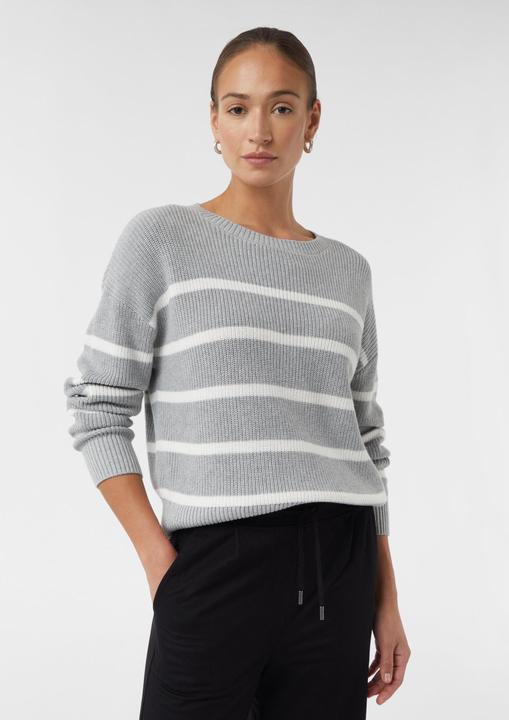 Image du produit Comma Strickpullover Gestreifter Strickpullover im Relaxed Fit (S)