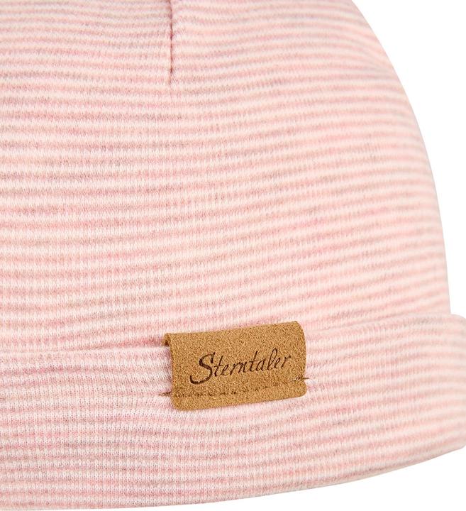 Image du produit Sterntaler Mütze Beanie Streifen Puderrosa melange Gr. 47 (47)