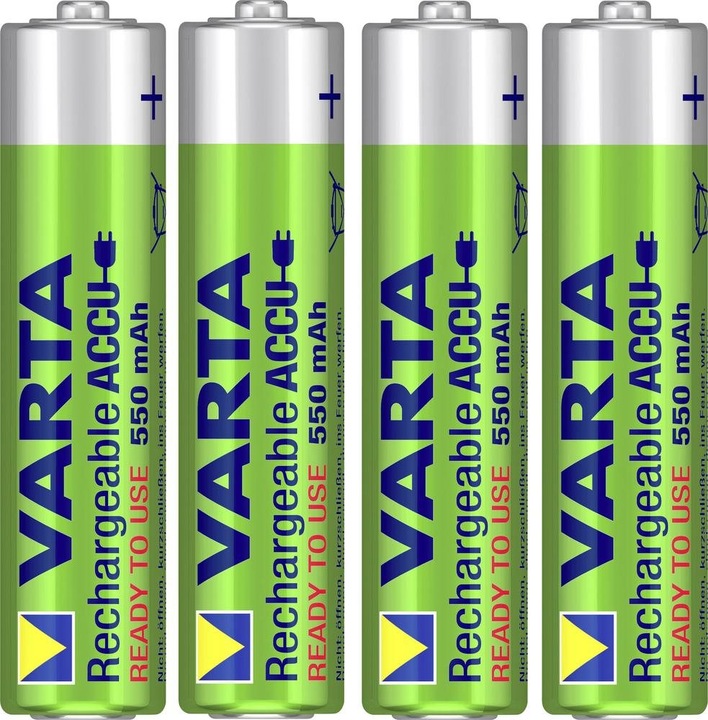 Produktbild Varta Micro (AAA)-Akku NiMH Ready2Us (4 Stk., AAA, 550 mAh)