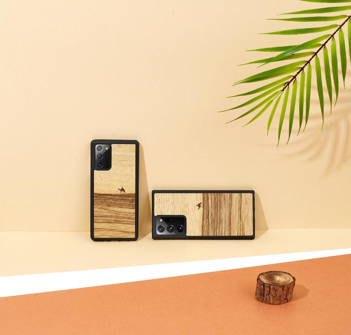 Actual product image Man.Wand &WOOD case for Galaxy Note 20 Ultra terra juodas (Samsung Galaxy Note 20 Ultra)