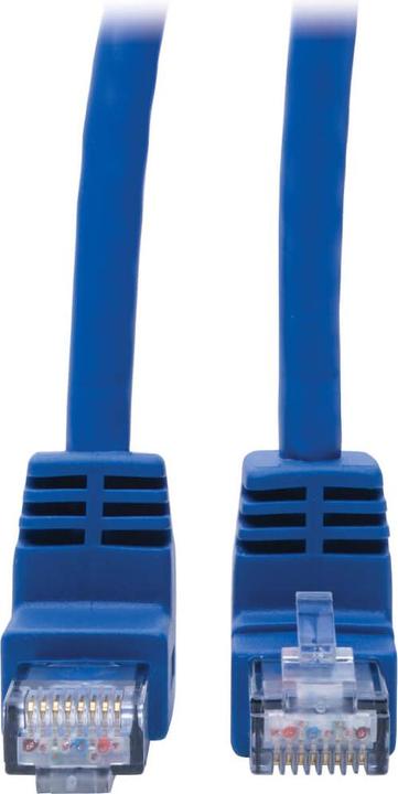 Actual product image Eaton Up/Down-Angle Cat6 Gigabit Molded UTP Ethernet Cable RJ45 Up-Angle M to RJ45 Down-An (U/UTP, CAT6, 0.31 m)