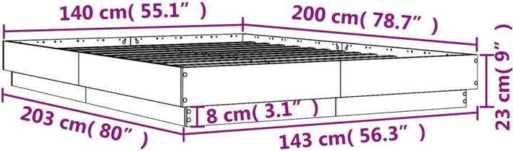 Produktbild VidaXL Bettgestell (140 x 200 cm)