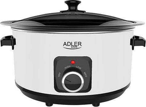 Actual product image Adler AD 6413r Slow cooker, 5.8L, White