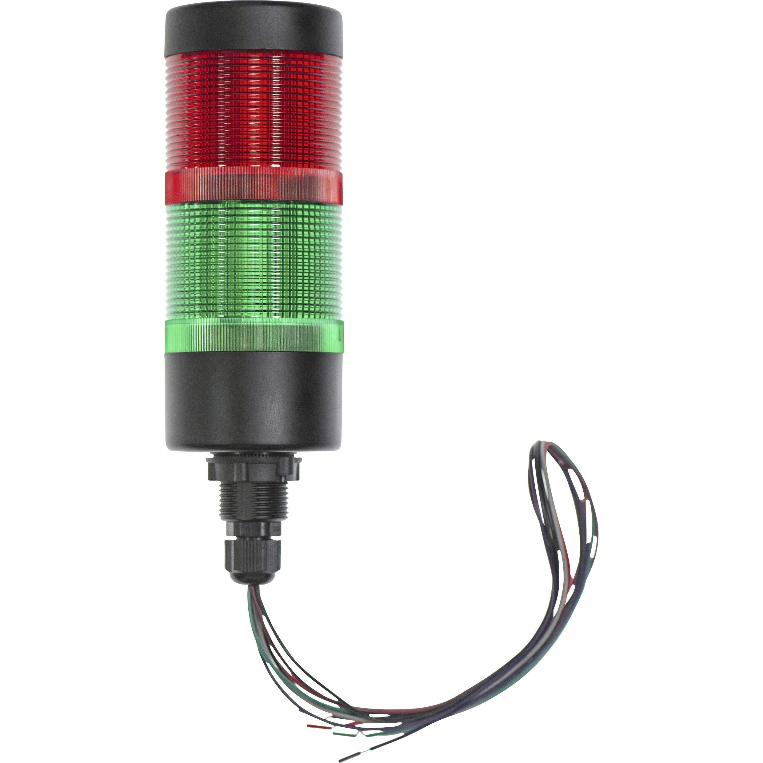 Tru Components, Sicurezza personale, Torretta di segnalazione TC-12835336 TC-HBJD-55A-D/2/RG/24V/IP65 LED rosso, verde