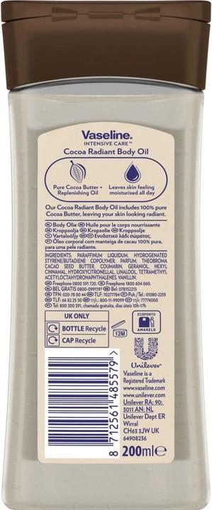 Produktbild Vaseline Cocoa Radiant (Körperöl, 200 ml)