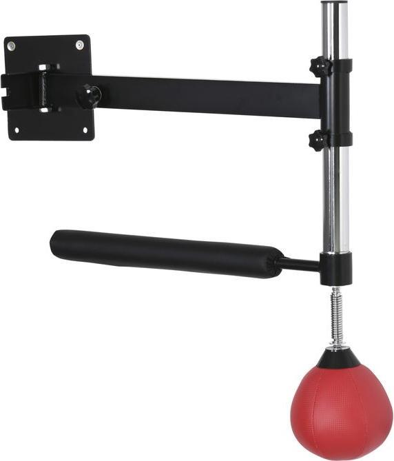 Produktbild Swisshandel24 Boxgestell mit Speedball & Reflexstange, Wandmontage, höhenverstellbar, Schwarz/Rot