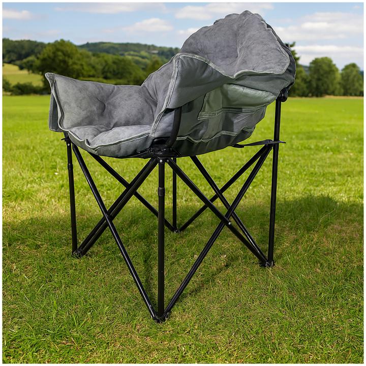 Immagine prodotto HTI-Living Klappbarer Komfortsessel mit weichem Velvet Bezug
