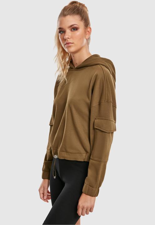 Immagine prodotto Urban Classics Felpa da lavoro corta da donna con cappuccio (XL)
