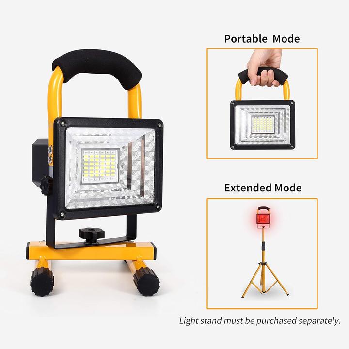 Actual product image Sunvic LED construction spotlight (30W, IP65)