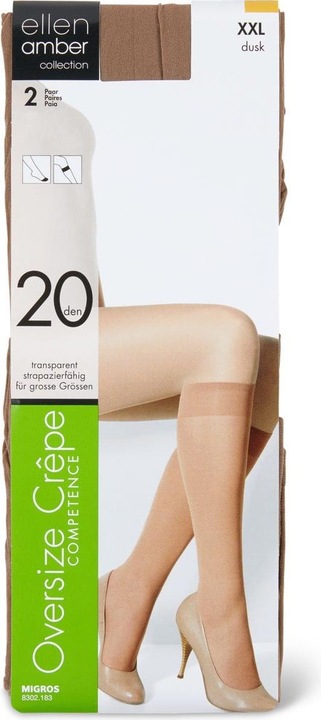Image du produit Ellen Amber Damen Kniestrümpfe Oversize Crêpe (20 DEN)