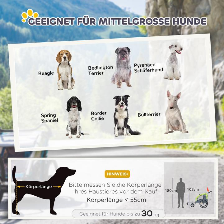 Immagine prodotto PawHut Rimorchio per cani