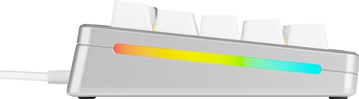 Produktbild Glorious GMMK 3 Pro 65 % Custom Gaming-Tastatur - Pre-Built, ANSI (US), Fox Switches, silber (US, Kabelgebunden)