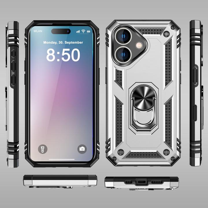 Immagine prodotto Nalia Coperchio ad anello antiurto in stile militare (Apple iPhone 16 Plus)