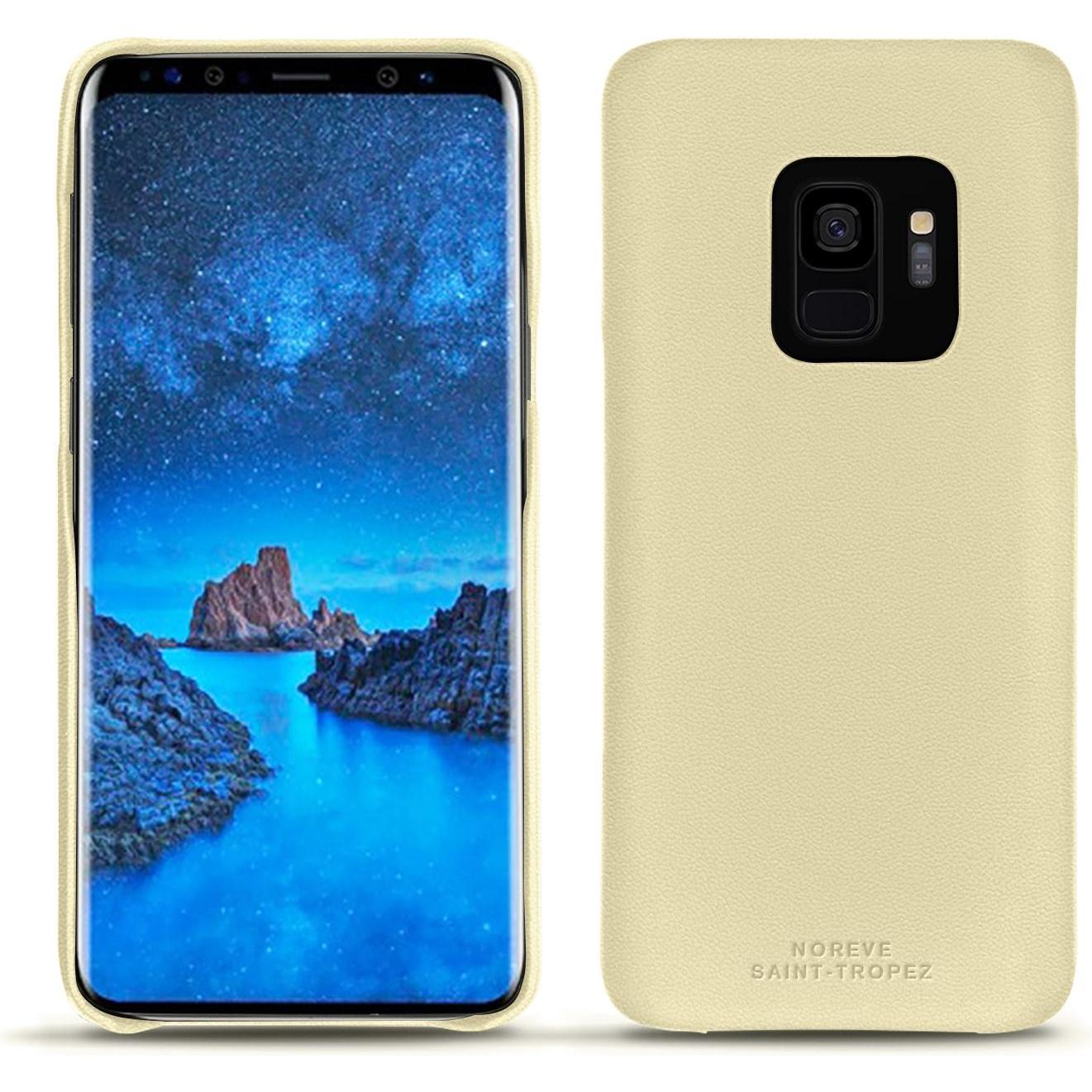 Thumbnail - Noreve Lederschutzhülle (Samsung Galaxy S9+), Smartphone Hülle, Beige