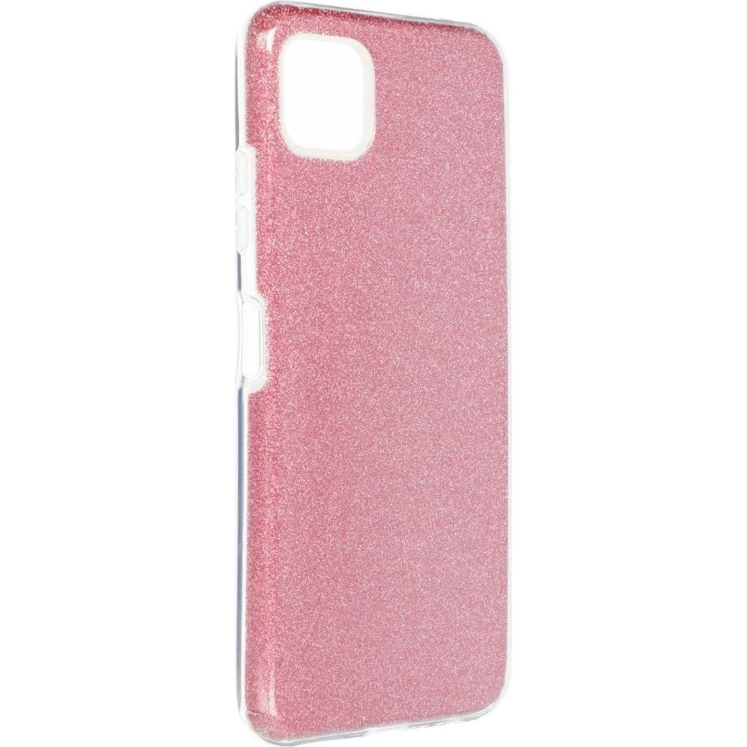 König Design Handyhülle für Samsung Galaxy A22 5G Schutzcase Cover Bumper Schale Glitzer Rosa (Samsung Galaxy A22 5G), S...