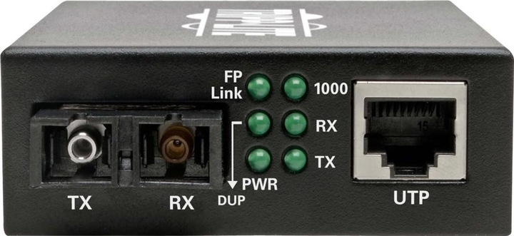 Produktbild Eaton Gigabit Singlemode Fiber to Ethernet Media Converter 10/100/1000 SC 1310nm 20km 12.4