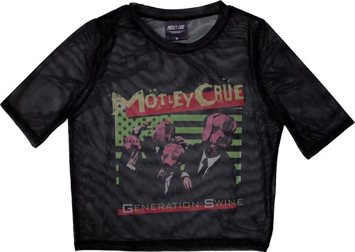 Produktbild Motley Crue Generation Swine Netzgewebe Crop Top (Girlie) (XL)