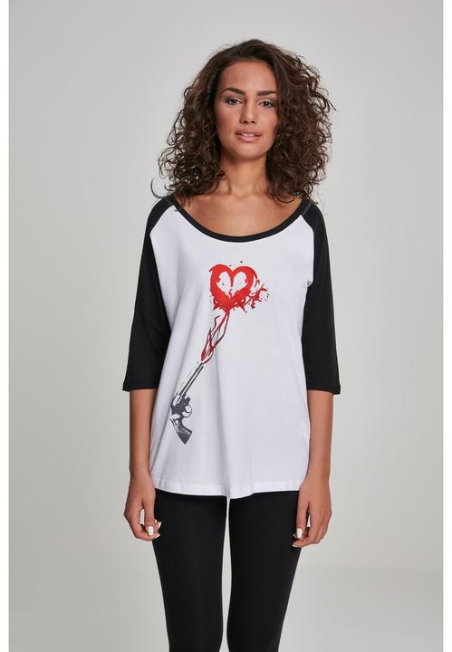 Produktbild Merchcode Ladies Pistol Heart Raglan Tee (XS)