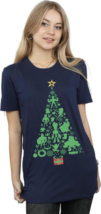 Image du produit - T-shirt AVENGERS CHRISTMAS TREE - Femme (L)