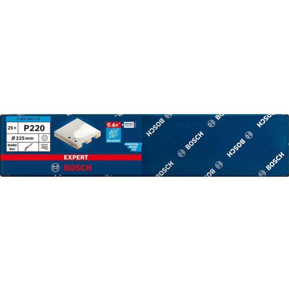 Thumbnail - Bosch Professional Zubehör, Schleifmittel, EXPERT M480 Schleifnetz für Trockenbauschleifer, 225 mm, G 220, 25-tlg. (220)