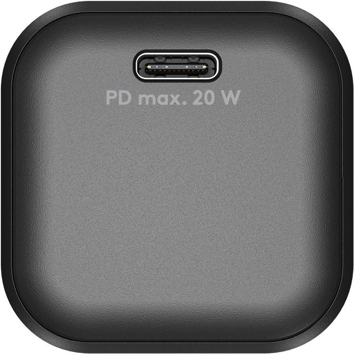 Produktbild Goobay USB-C PD GaN Schnellladegerät Nano 20 W schwarz (20 W, 1 Port)