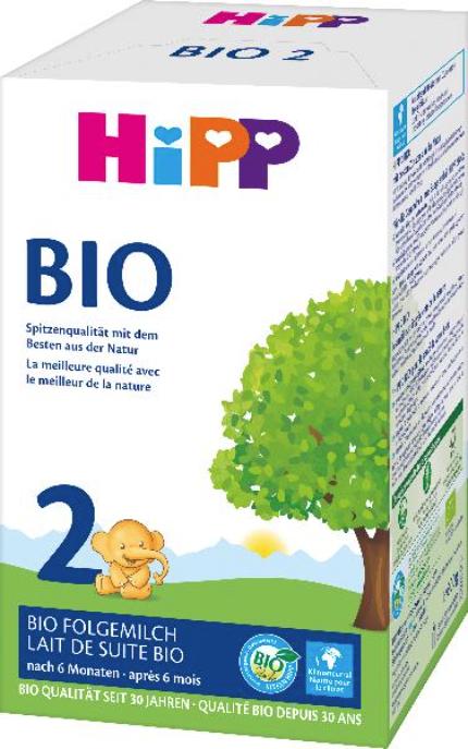 Hipp Lait de suite Bio 2 (600 g, à partir de 6 m.)