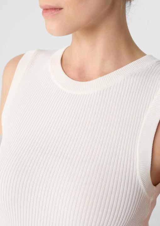 Produktbild Comma Strickpullunder Geripptes Stricktop aus Viskosemix im Slim Fit (40)