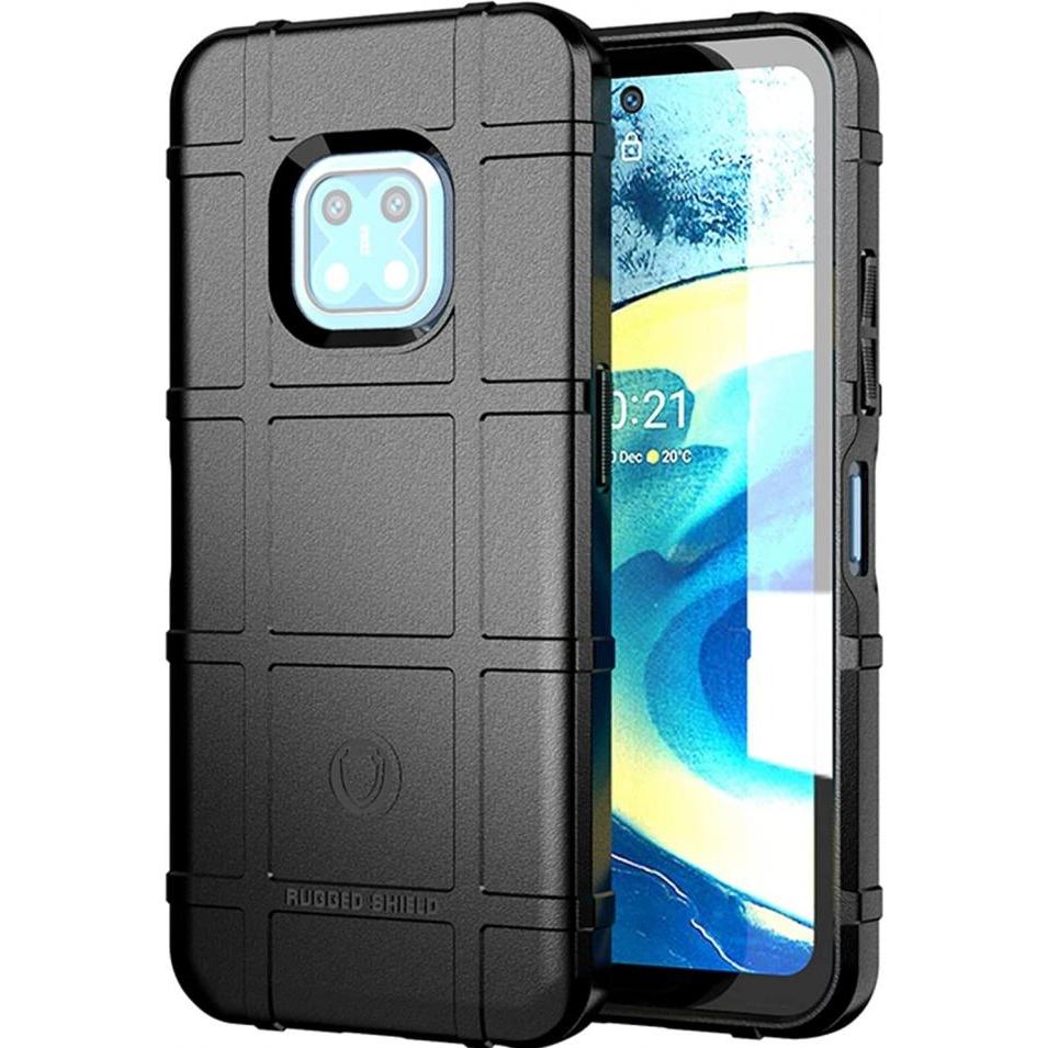 Screenguard Nokia XR20 Rugged Shield Hülle (Nokia XR20), Smartphone Hülle, Schwarz