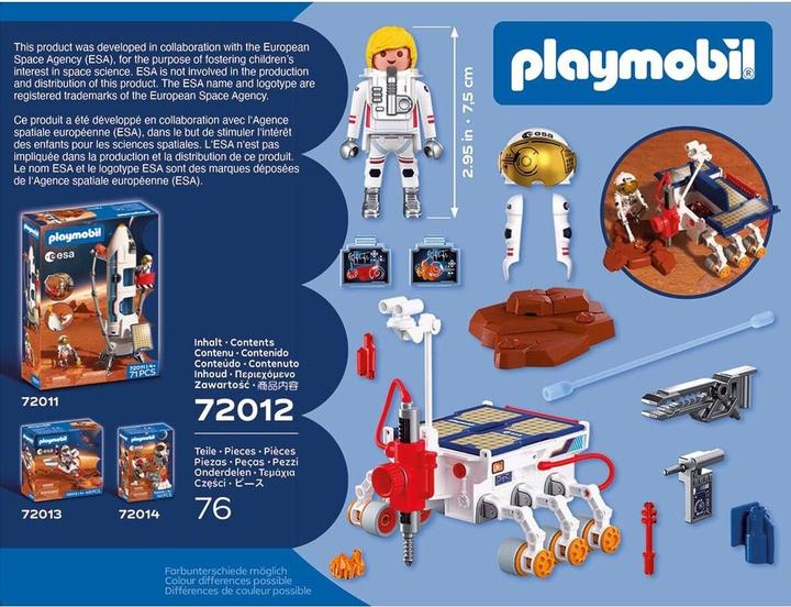 Produktbild Playmobil ESA: Mars-Erkundungsrover (72012, Playmobil Space)