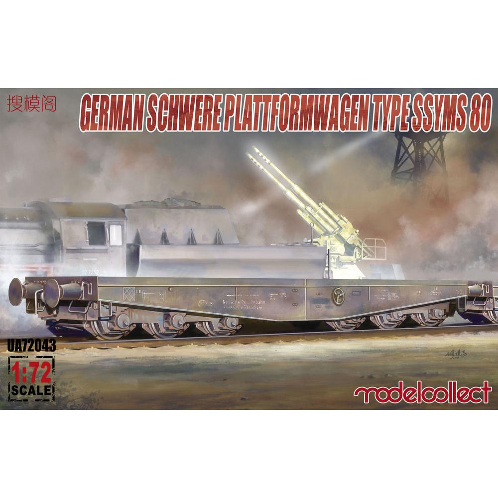 Modelcollect Germany Schwere Plattformwagen type ssyms 80