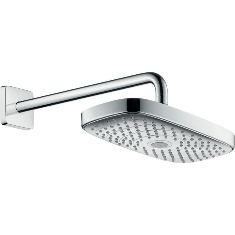hansgrohe, Duschbrause, Kopfbrause RAINDANCE SELECT E 300 2jet mit Brausearm chrom (2 Strahlarten, 15 l/min)