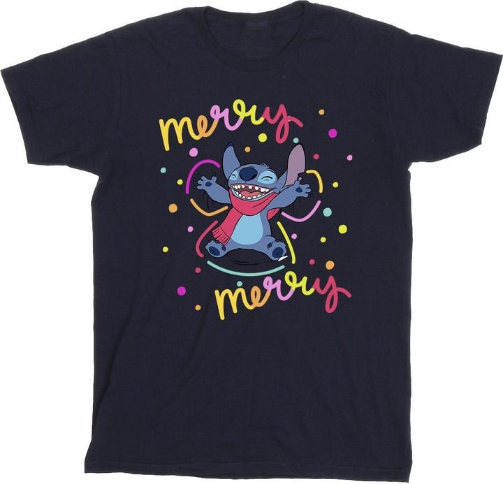 Image du produit Disney - T-shirt LILO & STITCH MERRY RAINBOW - Garçon (140, 146)