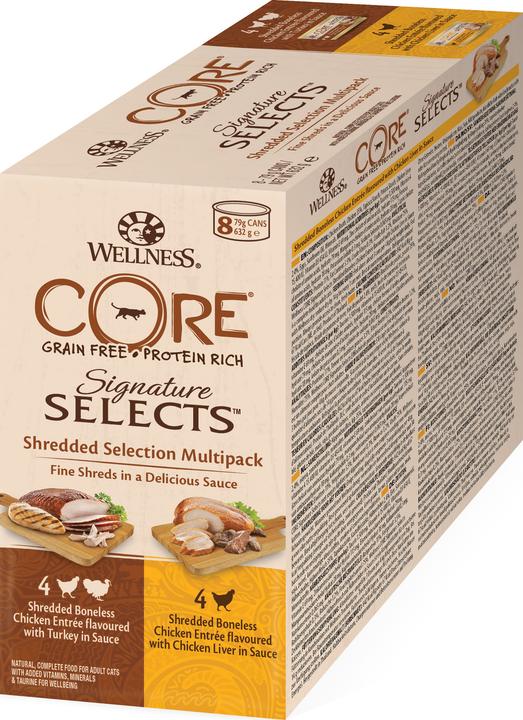 Produktbild Core Wellness Signature Selects Shredded Selection Multipack (8 Stk., 79 g)