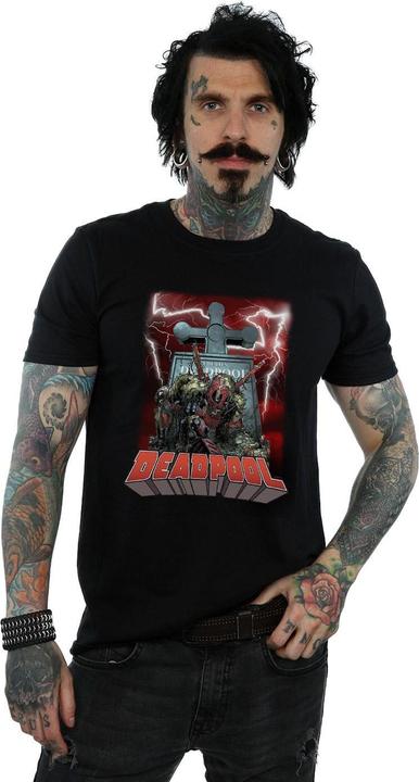 Actual product image Mens Deadpool Grave T-Shirt (M)