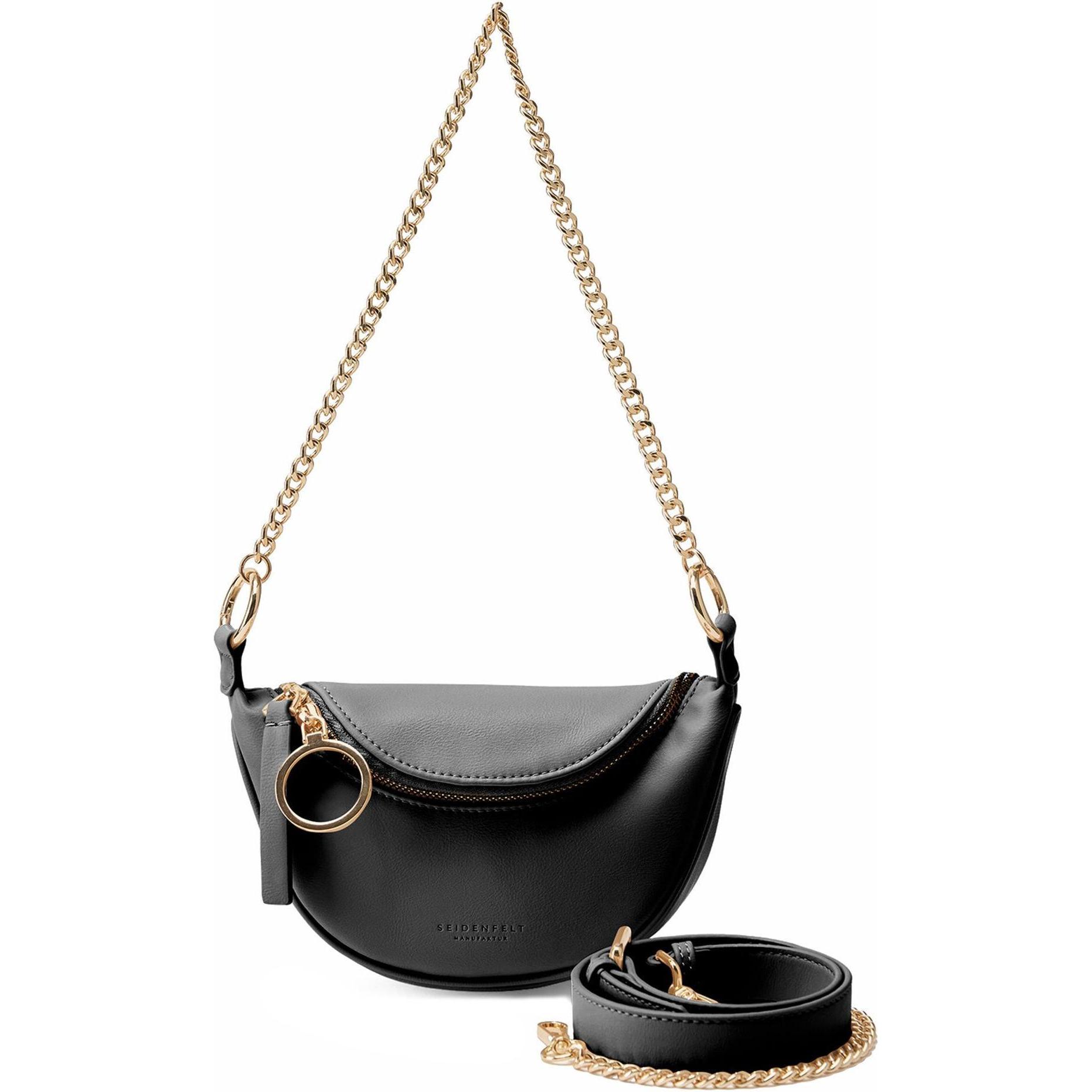 Seidenfelt, Handtasche, Skien Schultertasche 28 cm, Schwarz