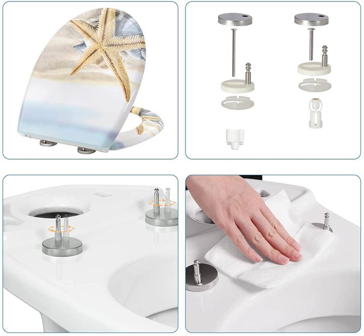 Produktbild Woltu Toilettendeckel Seestern
