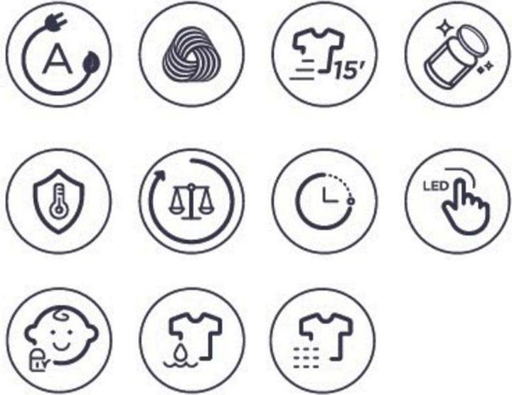 Actual product image Kibernetik SimplyLine SL518 9kg Waschmaschine A (9 kg, Left)