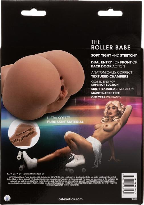 Actual product image CalExotics The Roller Babe Double Realistic Masturbator, Flesh