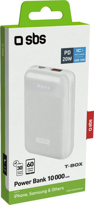 Actual product image SBS Power Delivery 20W, 10,000 mAh (10000 mAh, 20 W, 37 Wh)