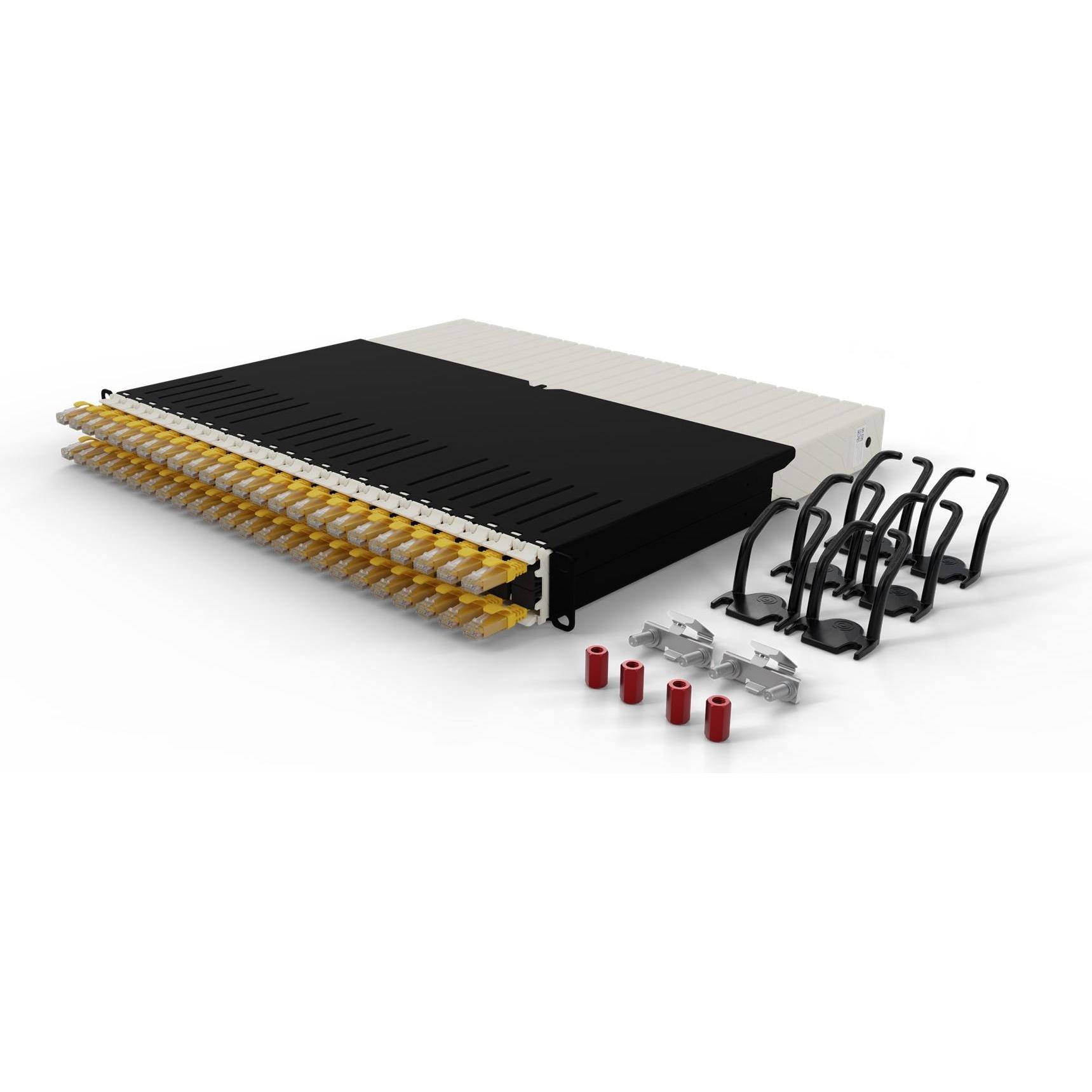 Thumbnail - PATCHBOX one / 8RU / Cat 6A, UTP, 0.8 m, Gelb (U/UTP, CAT6a, 0.80 m), Netzwerkkabel