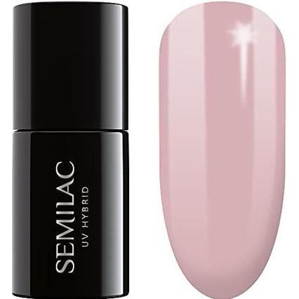 Thumbnail - Semilac, Nagellack, 057 Nude brownish yellow Rose 7ml (057 Nude Rusvai, UV-Gel Lack)