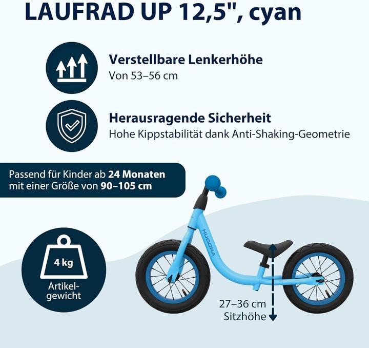 Actual product image Hudora Laufrad Up 12,5 (12.50")