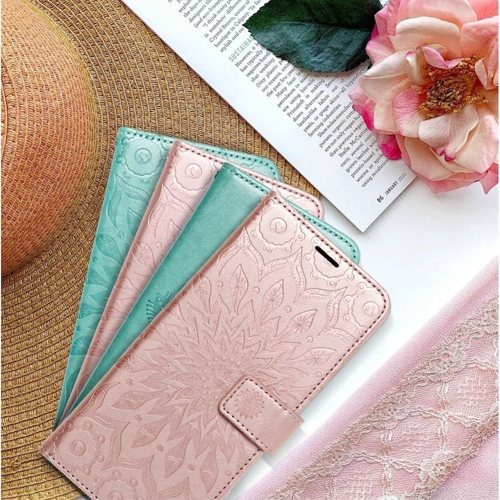 Produktbild Forcell Back panel cover OEM MEZZO Book case for SAMSUNG A32 5G mandala rose gold (Samsung Galaxy A32 5G)