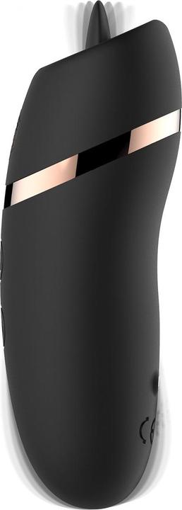 Actual product image Rosy Gold – Licking Stimulator with Luxury Charging Case – Black