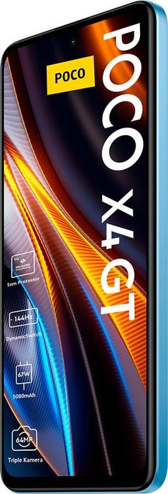Actual product image Xiaomi Poco X4 GT (256 GB, Blue, 6.60", Dual SIM, 5G)