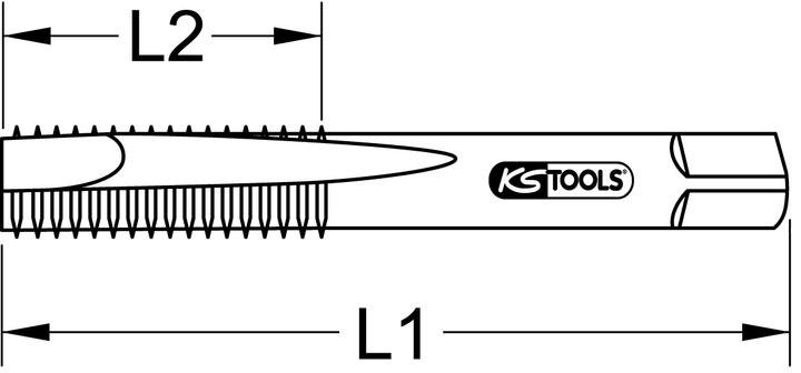 Actual product image KS Tools HSS Co Hand tap set M