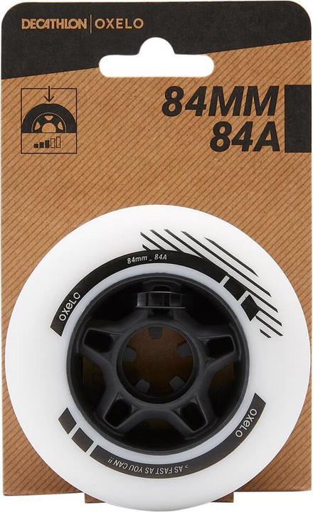 Image du produit Oxelo Roulettes pour patins en ligne 84 mm 84A, lot de 4 (84 mm, 84a)